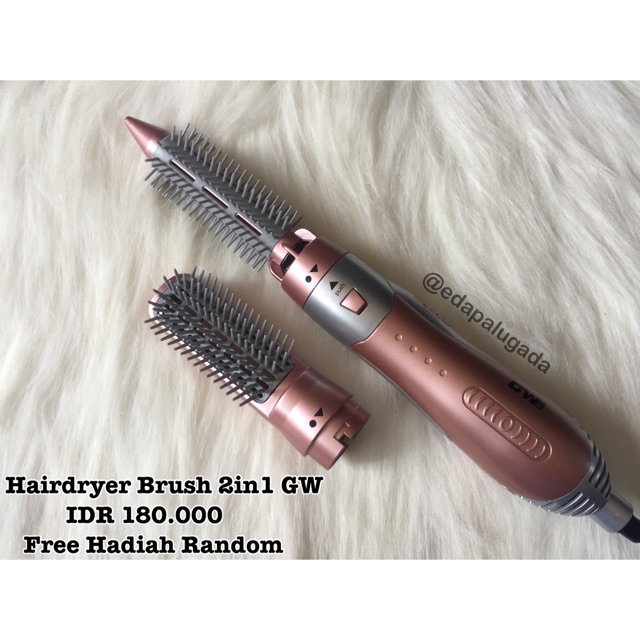 hairdryer brush GW 2in1 , sisir blow , catokan 2in1 , sisir catok , catokan sisir , hairdryer murah