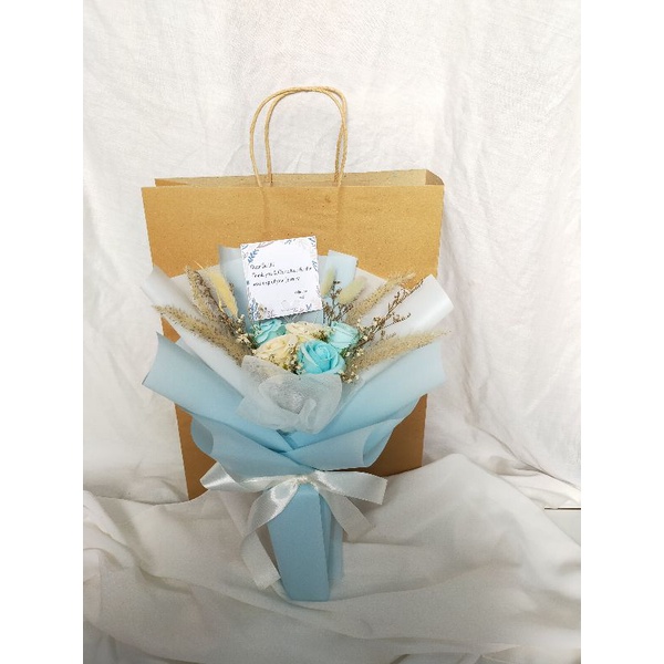 buket bunga kering/buket bunga sabun/soap flower/bouquet flower/bucket bunga kering/bucket bunga sab