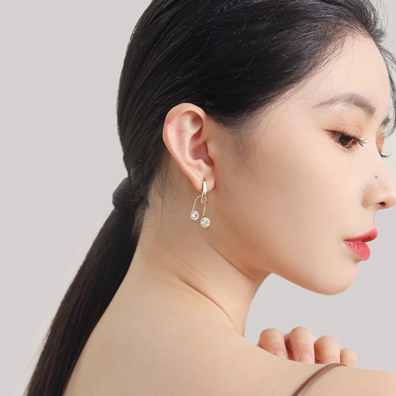 Geometris Berbentuk U Zirkon Anting Wanita Korea fashion Pesta Aksesoris Telinga