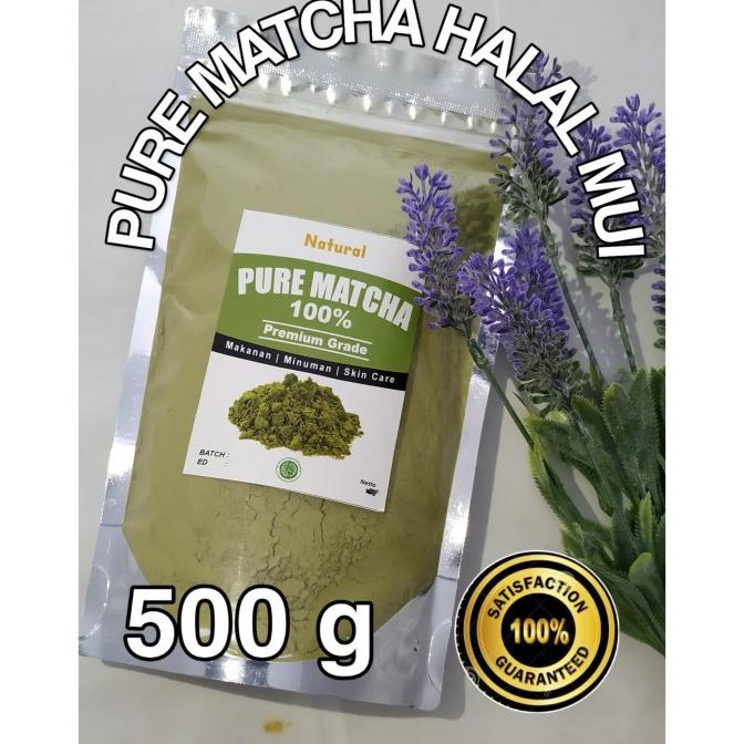 

(BISA COD) Halal MUI+100% Pure Matcha Powder+Bubuk Matcha Asli+Kemasan 500 g CUCI GUDANG Kode 6