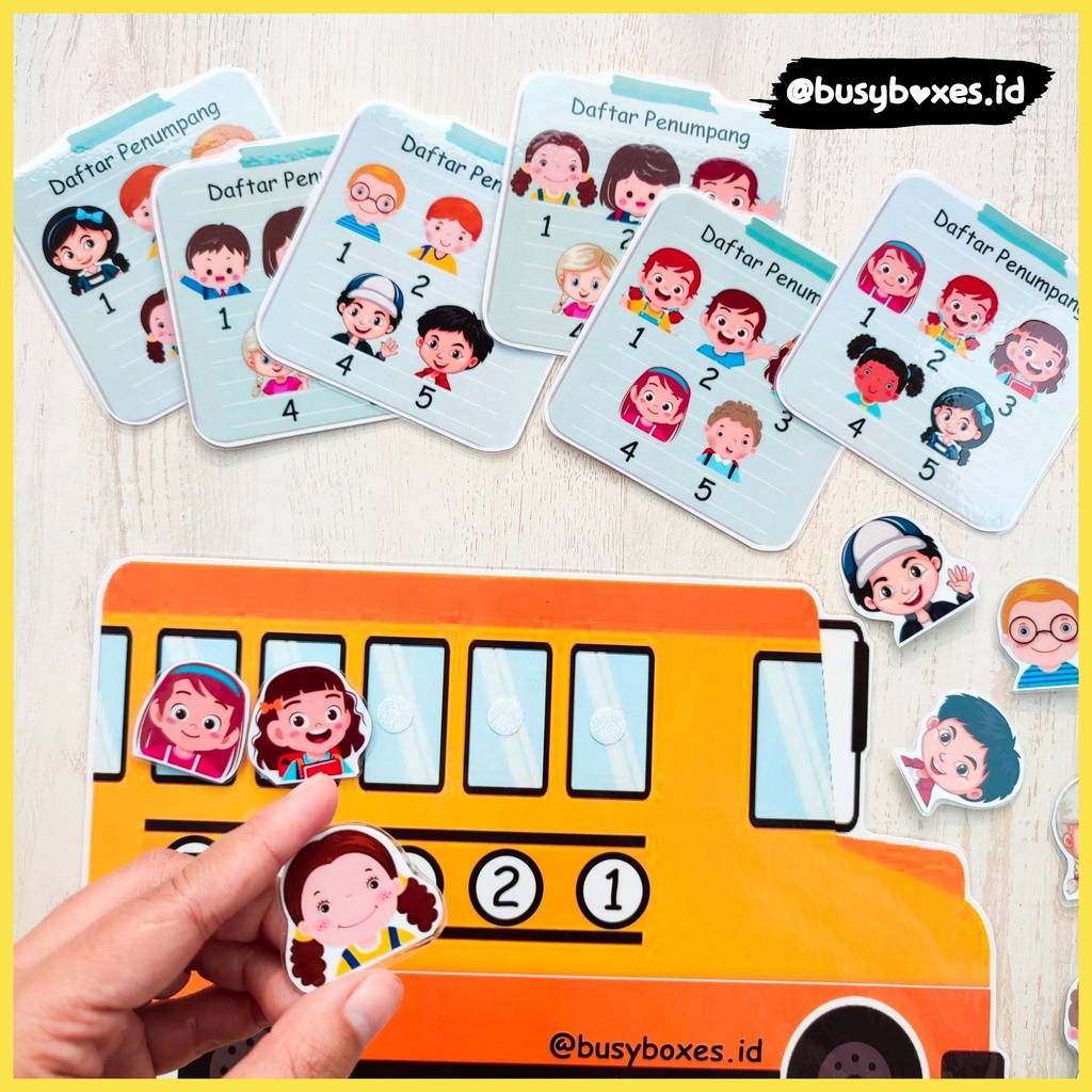 [busyboxes.id] Busy Page Worksheet paud worksheeet tk busypages busypage kids on the bus