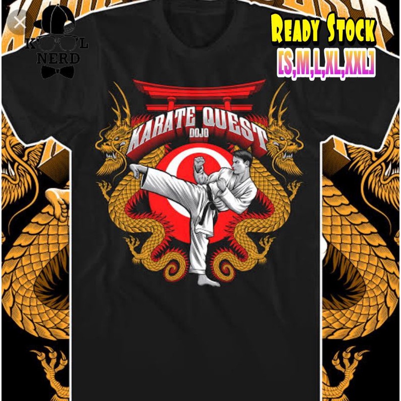 KAOS KEREN BELA DIRI KARATE QUEST DOJO PREMIUM QUALITY SABLON