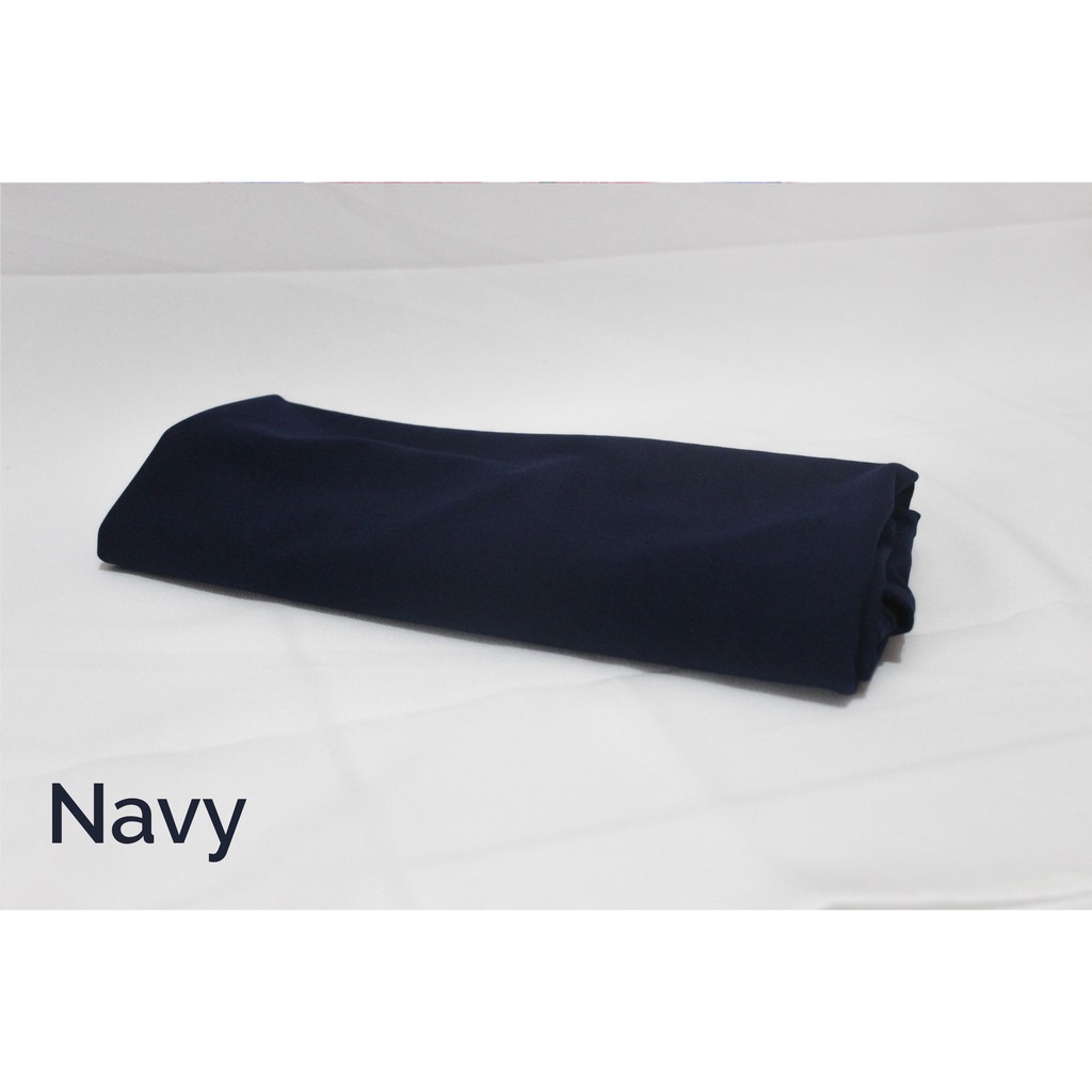 Hijab Sport Kerudung Olahraga Volly Sehari-hari Bahan Jersey-Navy
