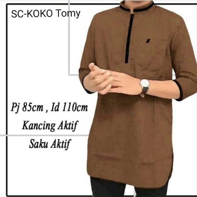Sc koko tomy pria bahan katun