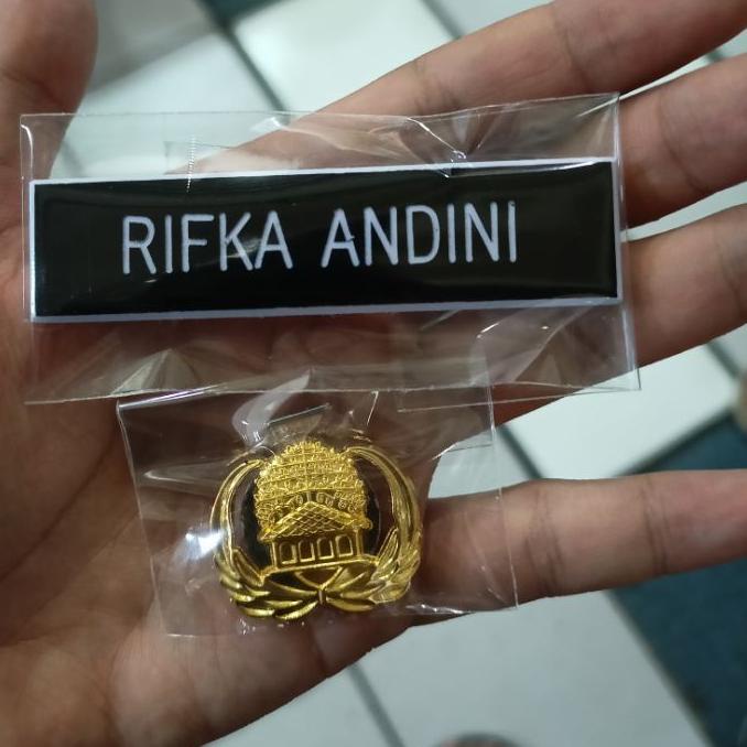 ℮ PAKET HEMAT  NAMA DADA PENITI Satu set dengan PIN KORPRI PENITI ➨