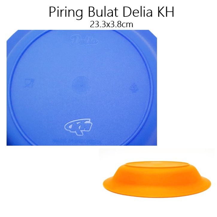 Piring Bulat Delia KH 9.5 Inch (23.5cm)