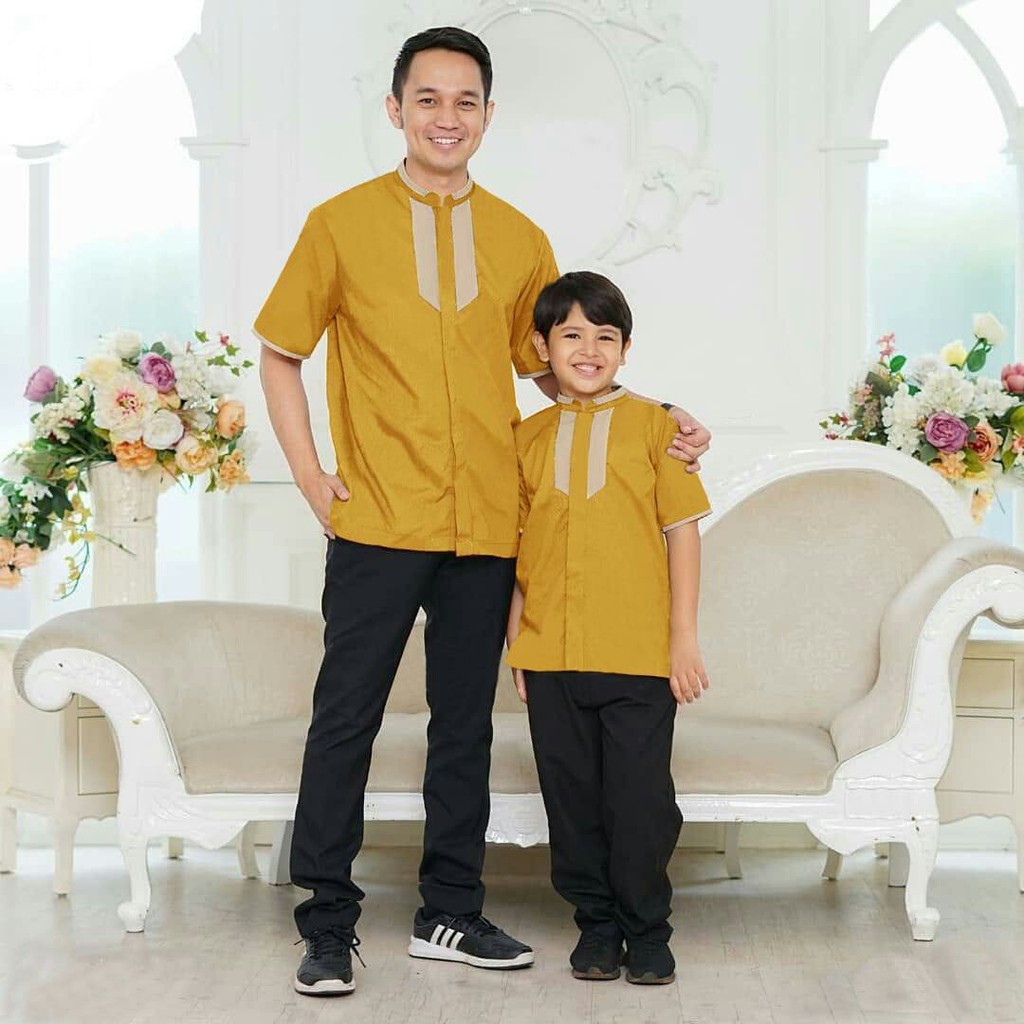 Couple Koko Ayah Dan Anak Grado - Baju Couple Muslim Laki - Laki Terbaru