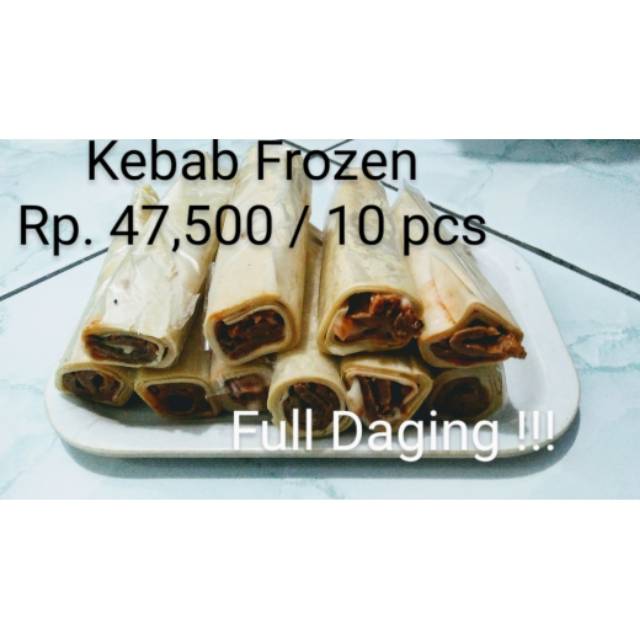 

Kebab Frozen Daging isi 10 Pcs