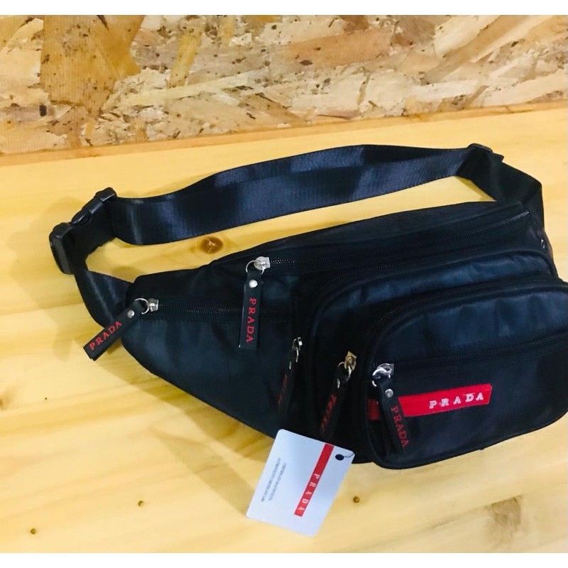 TAS SELEMPANG PRIA WANITA 7 RUANG WAISTBAG FASHION TERBARU ko no