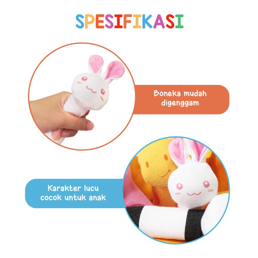 Kiarashafa - Rattle Stick Untuk Mainan Bayi