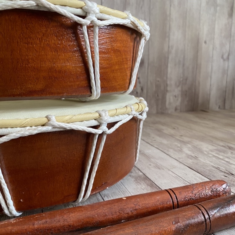 Alat Musik Tradisonal Tambur Bali Kulit Asli Tali Rajut Kecil Jumbo Bonus Stick