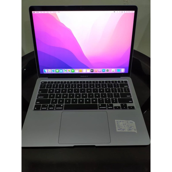 OBRAL  MACBOOK AIR RETINA 2020 OS MONTEREY 13 IN RAM 16 SSD 256 MULUS ULTRA SLIM GREYY