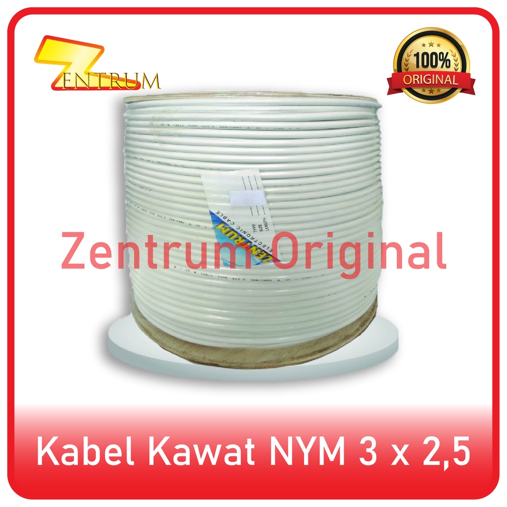 Kabel Listrik Kawat NYM 3 x 2.5 (50 Meter)