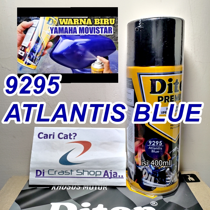 Cat Pilox Diton Premium 9295 Atlantis Blue 400cc Warna Biru Movistar Yamaha