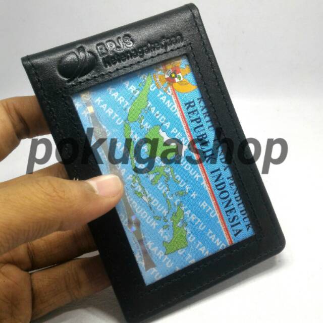 Nametag / idcard bpjs / nametag kulit bpjs ketenagakerjaan / dompet kartu / dompet id card