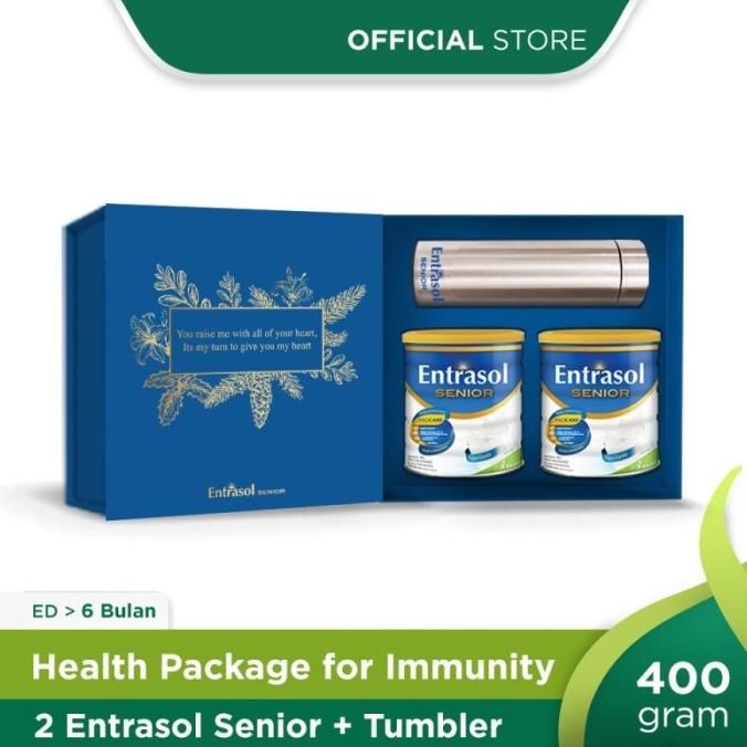 

[COD] GIFT SET Entrasol Senior Coklat Vanilla 400 Chocolate Vanila TUMBLER [COD]