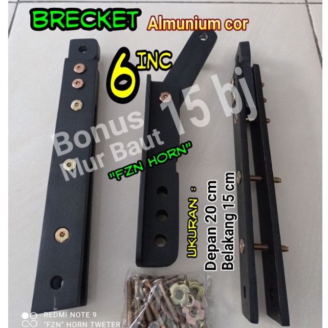 Bracket Almunium 6 inc line array - horn tweter tweeter driver speaker