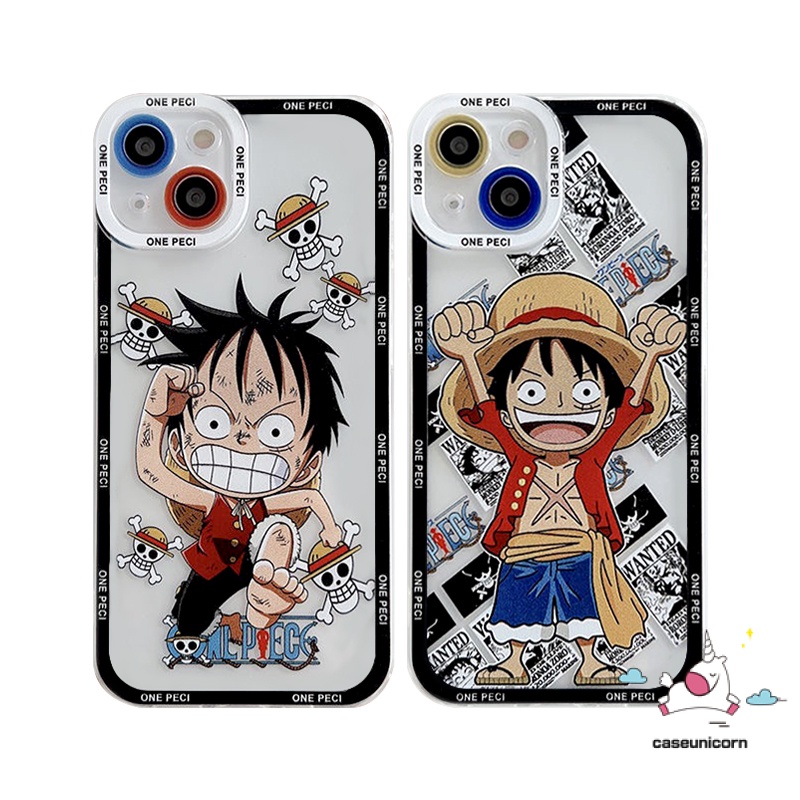 Kartun Luffy Casing Realme 10 6i 8i 8 5 9i 5s 5i 8pro 9 9pro Plus C55 C33 C21Y C25 C25s C12 C25Y C35 C11 C31 C3 C15 C20 C20A C21 Pelindung Lensa Trendy Anime One Piece Soft Case