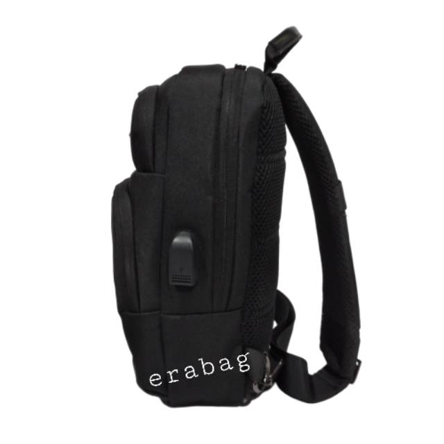 Tas selempang pria usb port tas sling bag blasted