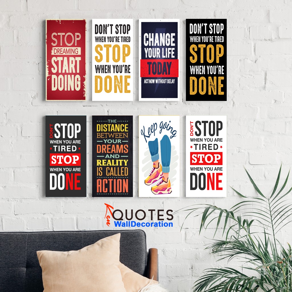 KenQuotes - MINI Hiasan Dinding Quotes Aesthetic Pajangan Rumah Wall Decor Motivasi Poster Kayu QV09