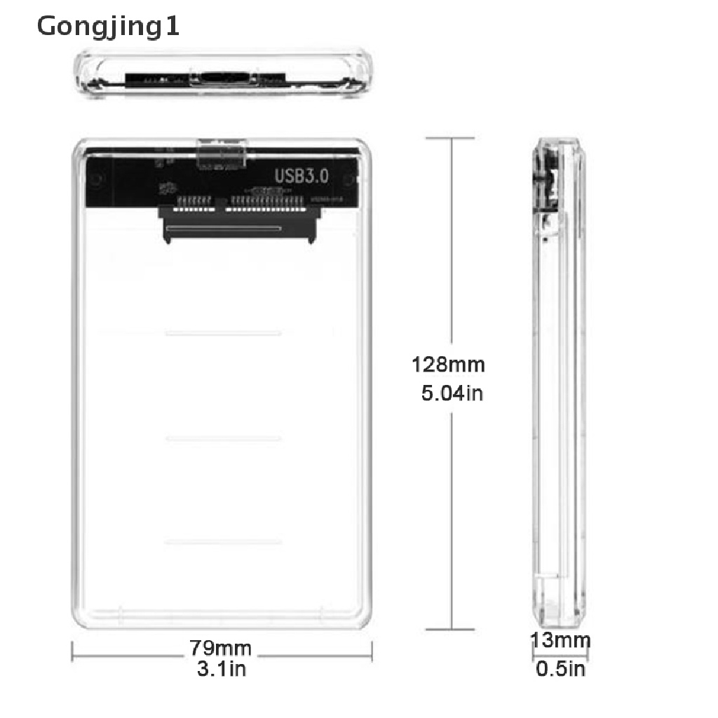 Gongjing1 Casing Hardisk Eksternal Hdd / Ssd 2.5 &quot;Usb 3.0