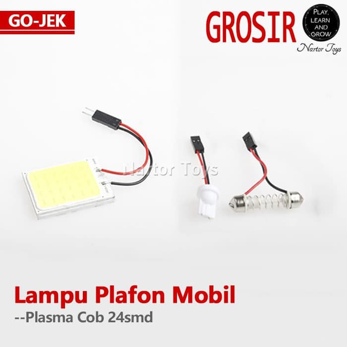 Lampu Plafon Kabin Mobil Led Plasma COB 24smd