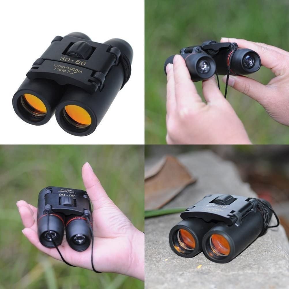 Mini Folding HD Binoculars 30 x 60 - Day and Night Vision