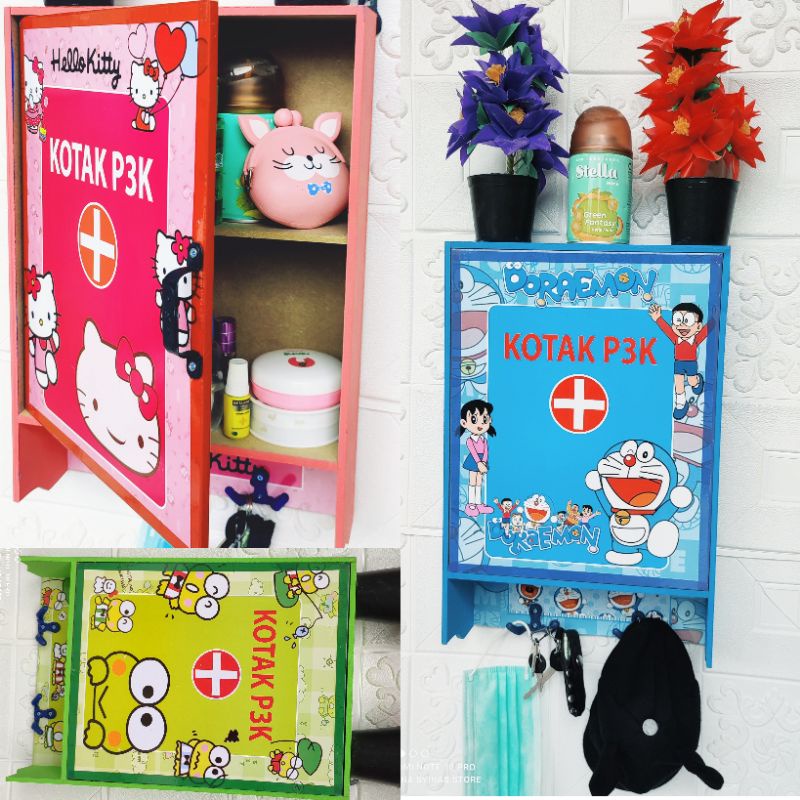 KOTAK P3K | BOX/RAK PENYIMPANAN OBAT KARAKTER