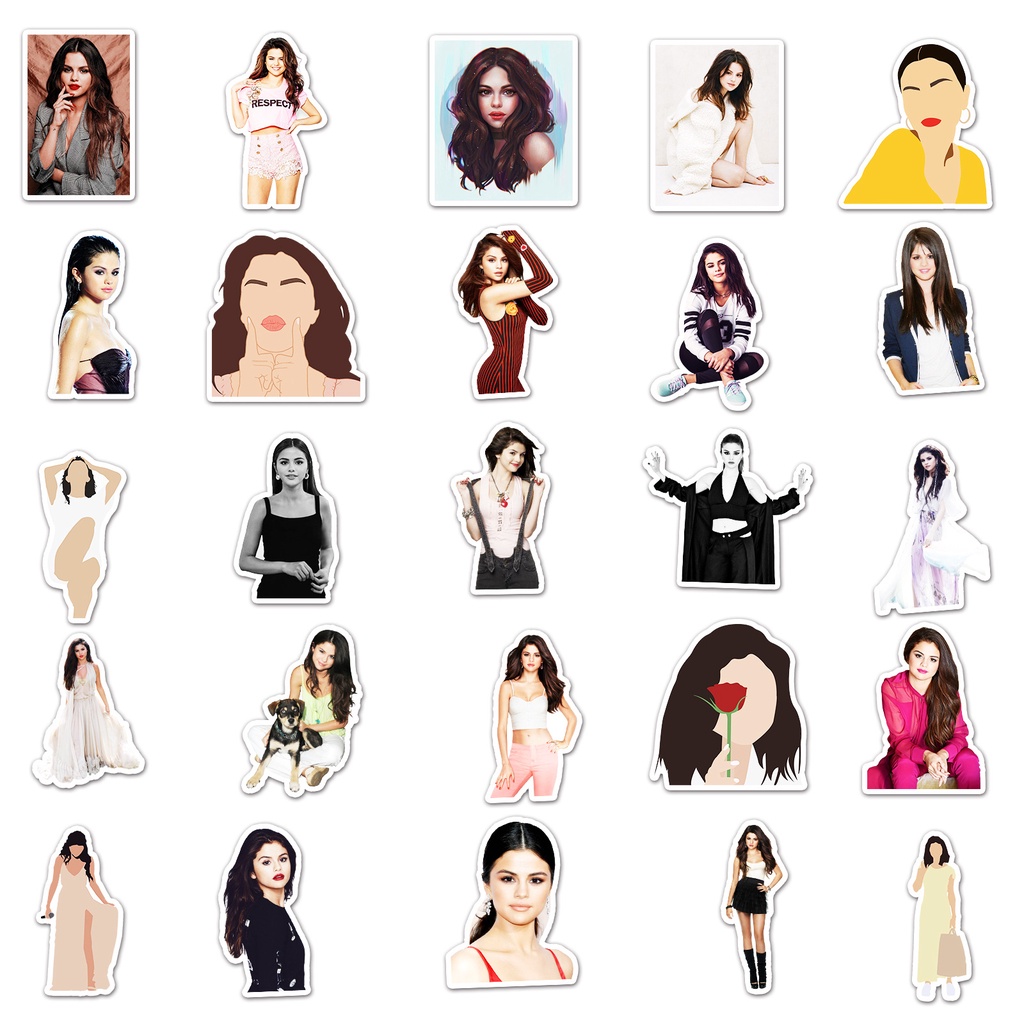 Zhang Selena Gomez grafiti stiker pribadi bintang DIY skateboard sticker bagasi PVC stiker