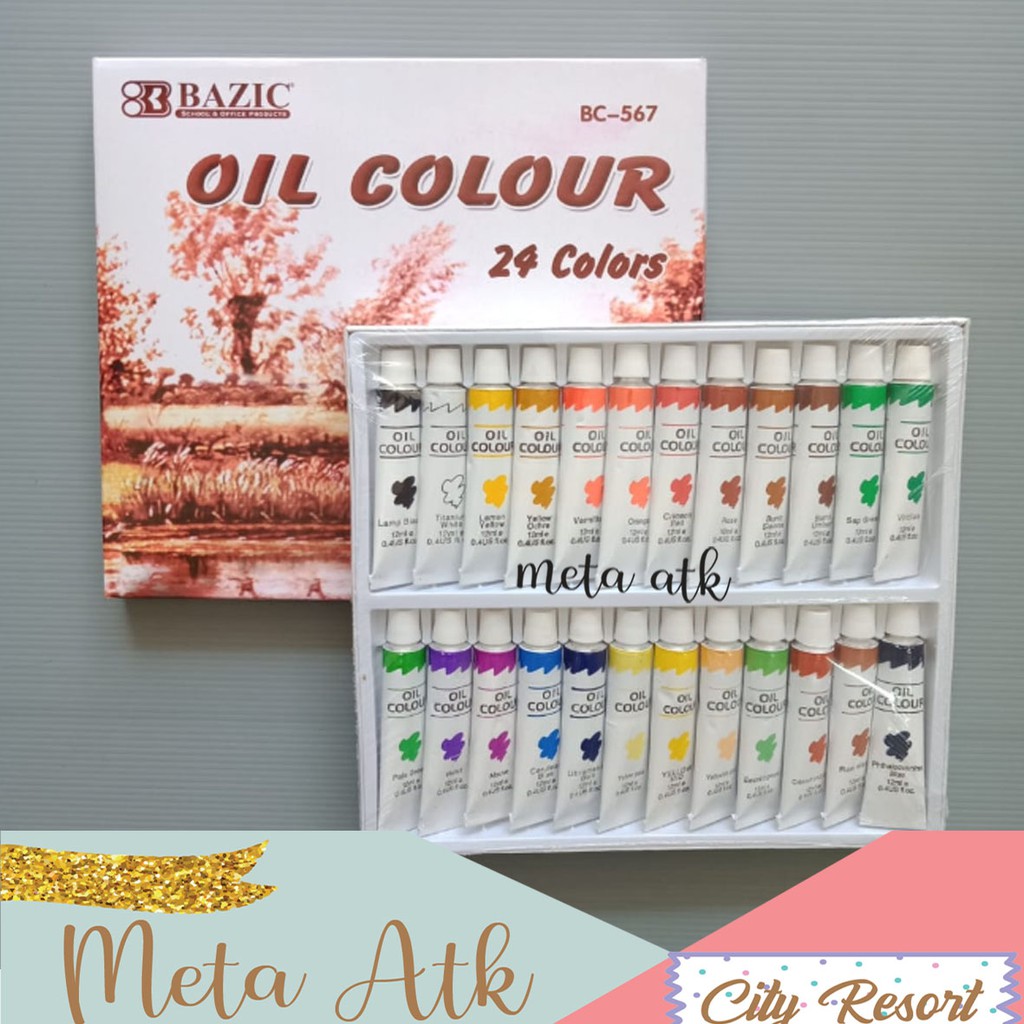 

Cat Minyak Bazic 24 warna