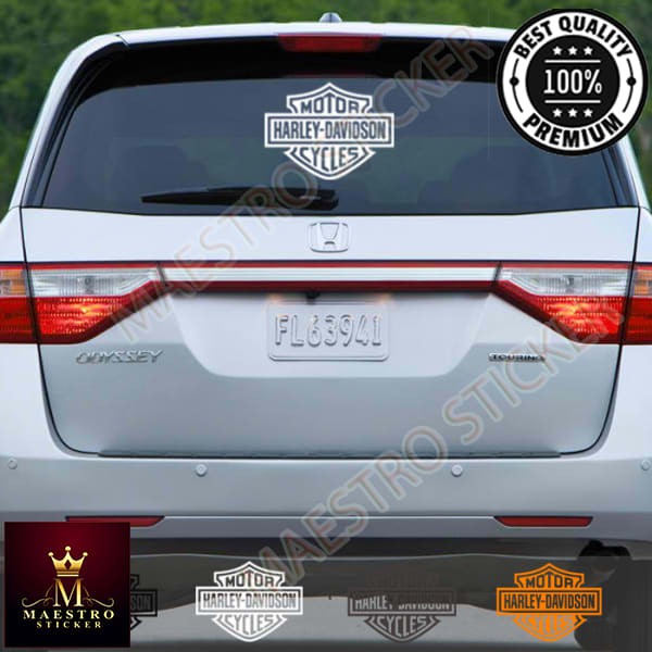 Cutting Sticker Kaca Body Mobil Harley Davidson Stiker