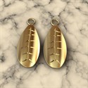 Bandul Charm Daun Perak Asli Unt Anting Kalung Gelang LFT003
