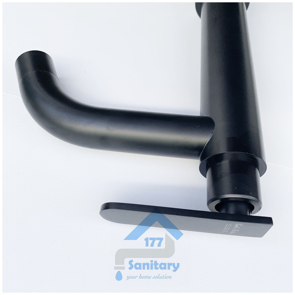 Kran air Wastafel Stainless 304 Hitam 12A-Keran air washtafel sink cuci tangan minimalis black matte faucet basin /G22