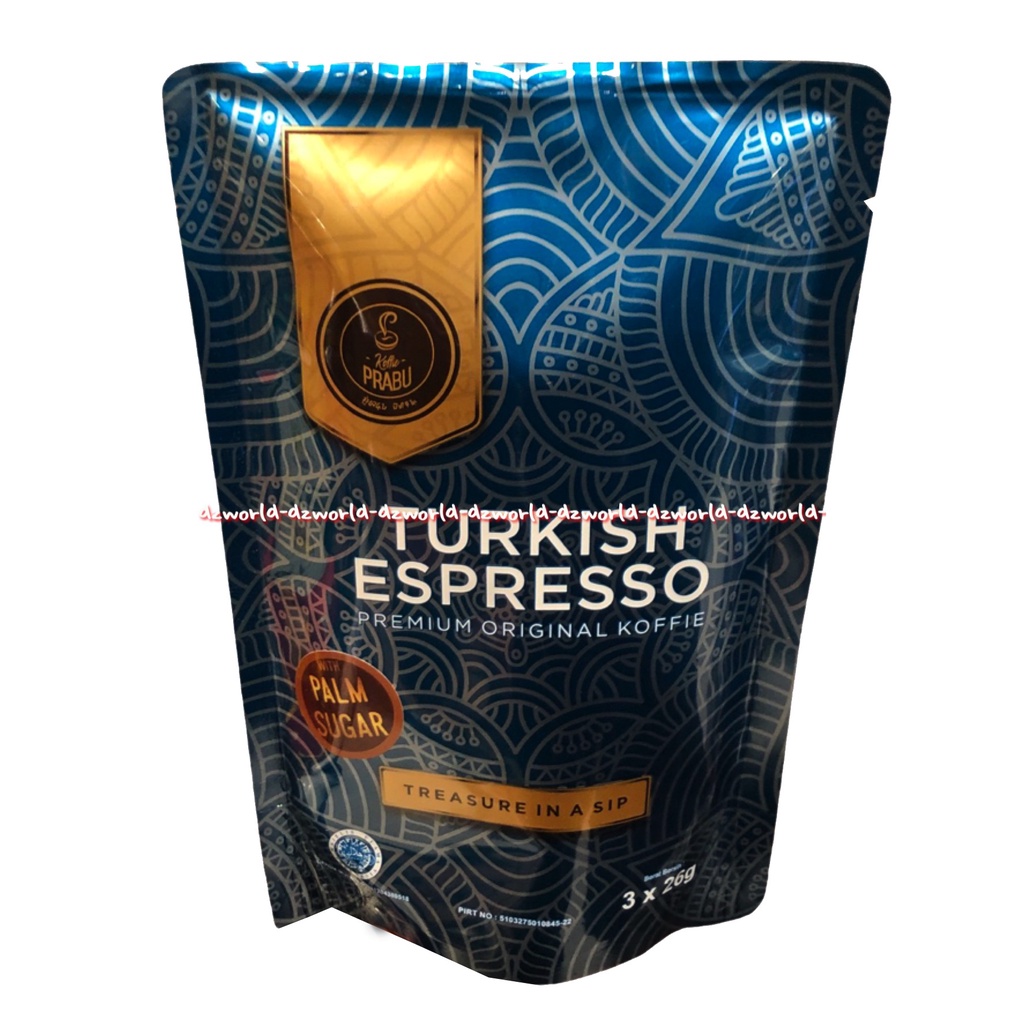 Turkish Espresso Premium Original Koffie Treasure In A Sip 3sachet Palm Sugar Kopi Turki Turkies Coffee Cofe Coffe Kofie Instan