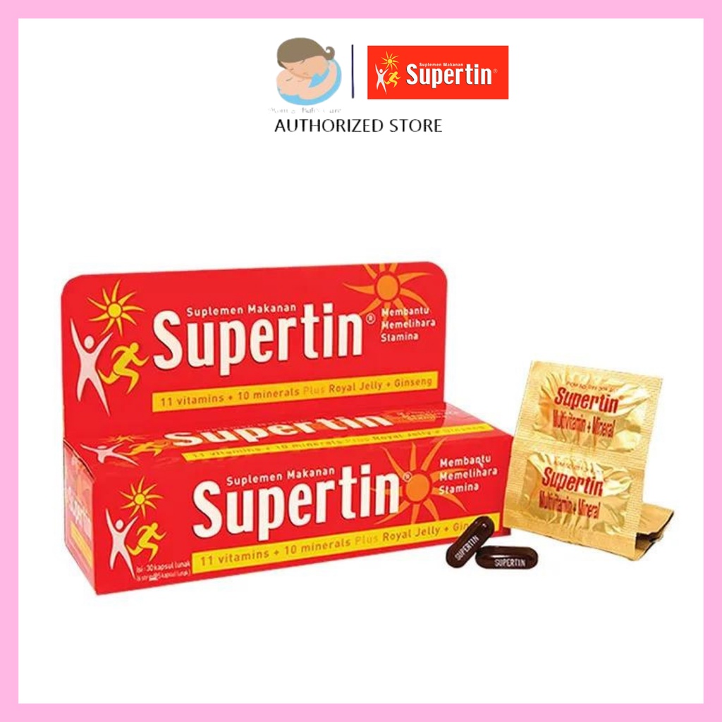 Supertin Multivitamin + Royal Jelly + Ginseng 30 Caps / Box