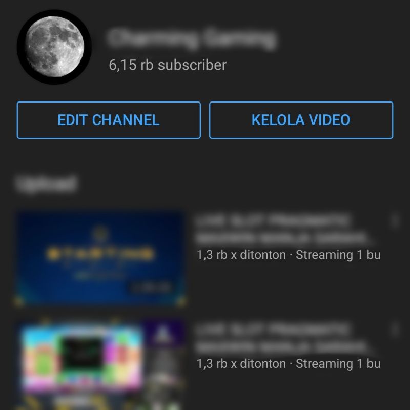 AKUN YOUTUBE 6.100 Subscriber Akun Tahun 2019