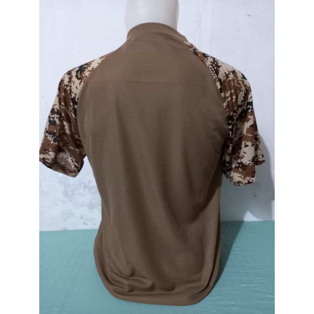 Kaos Oblong Sablon INDONESIAN ARMY Kombinasi Doreng Gurun