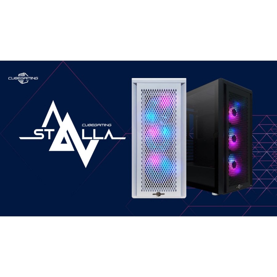 CASING CUBE GAMING STALLA BLACK - ATX - LEFT SIDE GLASS DOOR