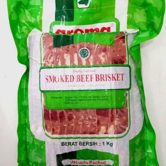 Jual Aroma Smoked Beef Brisket 1 kg beef bacon halal Shopee Indonesia