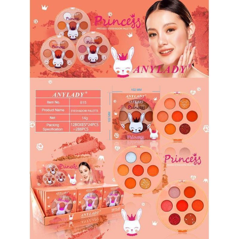 PROMO!!!EYESHADOW PALETTE PRINCESS ANYLADY NO.815