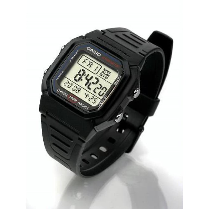 Jam Tangan Casio Digital Original Pria W-800H-1 Jam Pria Casio Digital