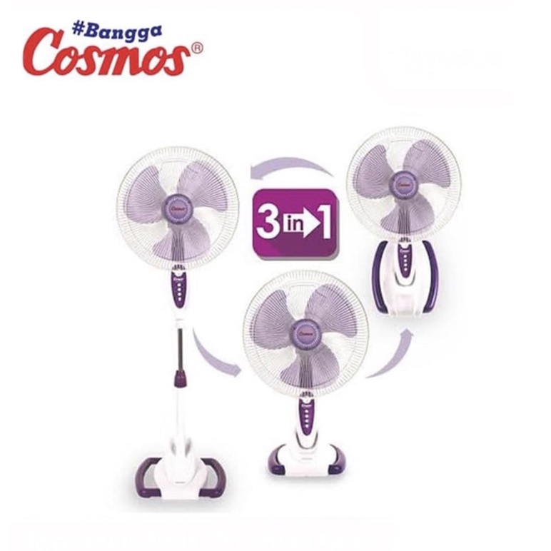 [ Cosmos ]Kipas Angin 3in1 WADESTA 16-SO33 (Wall,Desk,Stand Fan) - 16 Inch