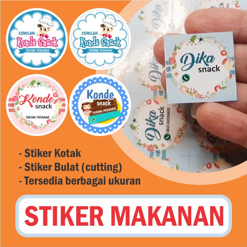 

Stiker Makanan Custom