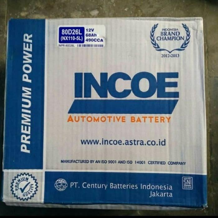 Accu / Aki Incoe Premium 80D26L (Nx110-5L)