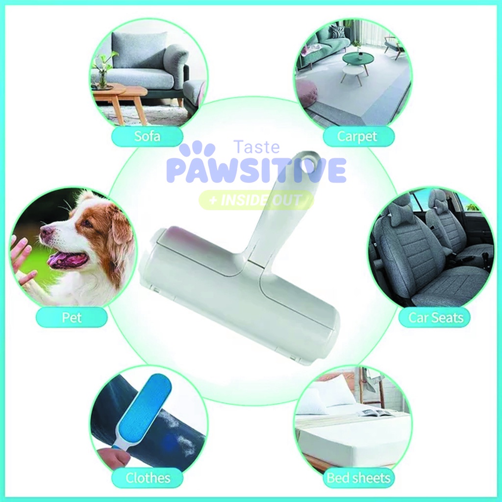 Pembersih Bulu Kucing / Anjing | Pet Hair Remover | Pembersih Pakaian Bulu Hewan | Lint Roller Portable Jangka Panjang (Lifetime Use)