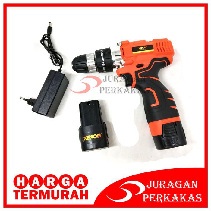 XENON CDID700 MESIN BOR BETON CAS BATERAI CORDLESS IMPACT DRILL 14.4 V
