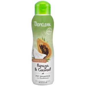 

TROPICLEAN Pet Shampoo Papaya & coconut 2 in 1 Shampoo