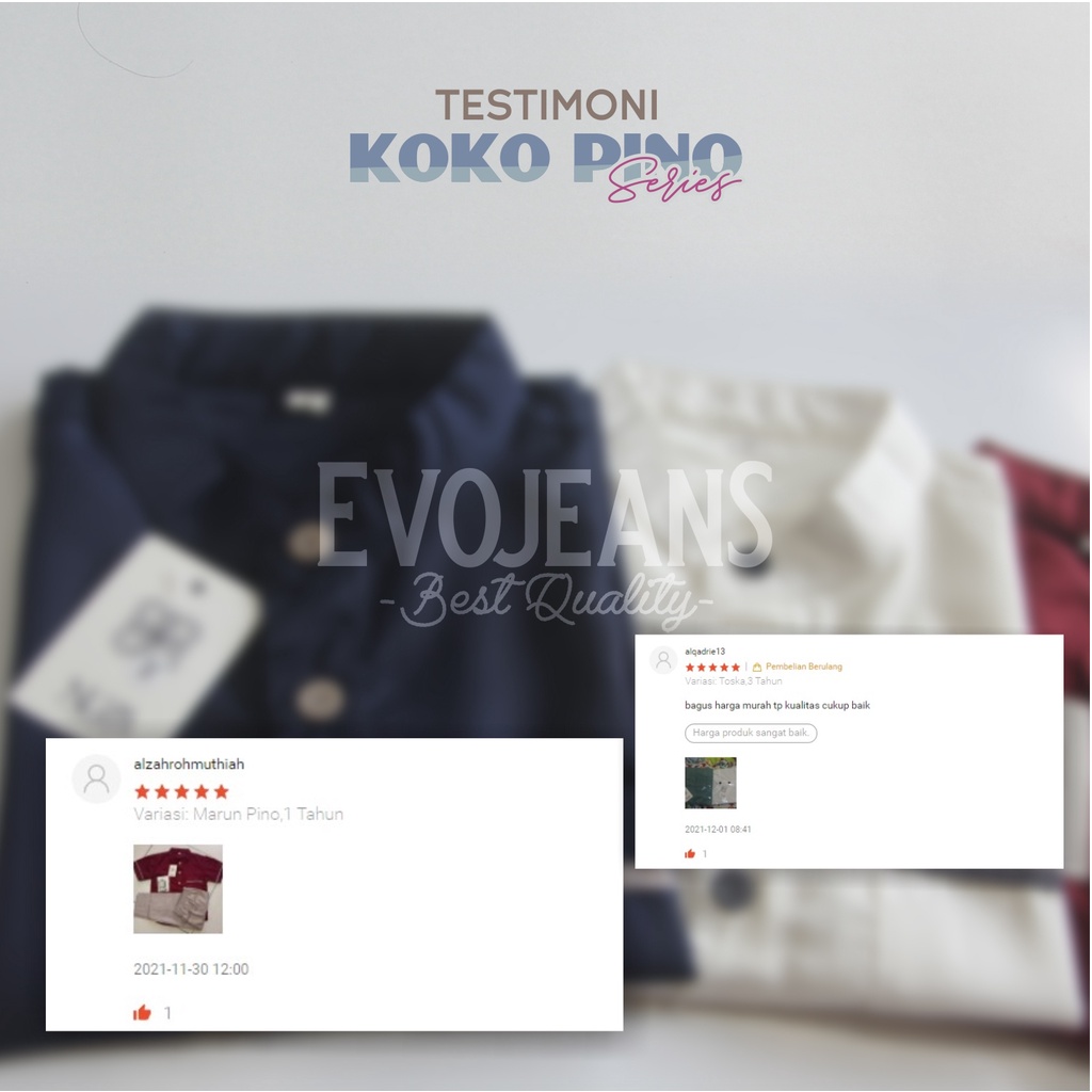 Baju Koko Anak Laki laki Setelan Baju dan Celana Pinggang Karet Koko Bayi Laki Laki 6 12 Bulan 1 2 3 4 Tahun Warna Wardah Toska Navy Marun Putih  Buat Sekolah TPQ MDA - Baju  Koko Anak Bahan Toyobo Premium Adem Nyaman dipakai Bayi Koko Pino - Evo jeans
