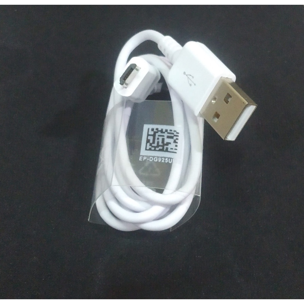 Kabel Data Fast Charging S6/S7/S4/J5/J2 Cable Micro USB Panjang 1 Meter Putih