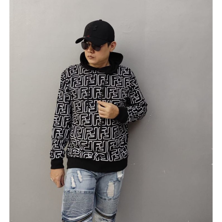 SWEATER HOODIE PRIA FENDII IMPORT PREMIUM QUALITY ATASAN PRIA FASHION PRIA BRANDED
